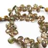 Natural Andulasite Faceted Pear Drop Beads Strand Length 8 Inches and Size 7mm to 11mm approx.
